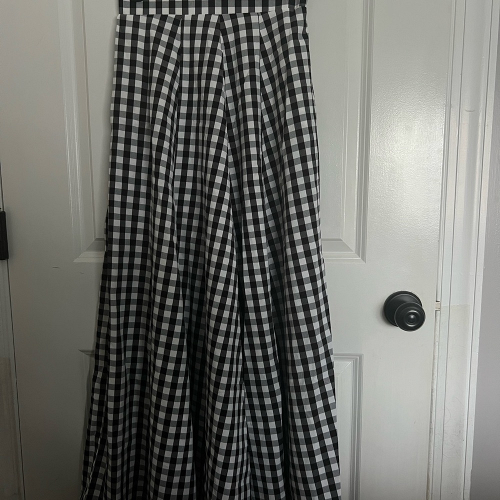 Black and White Checkered Skirt